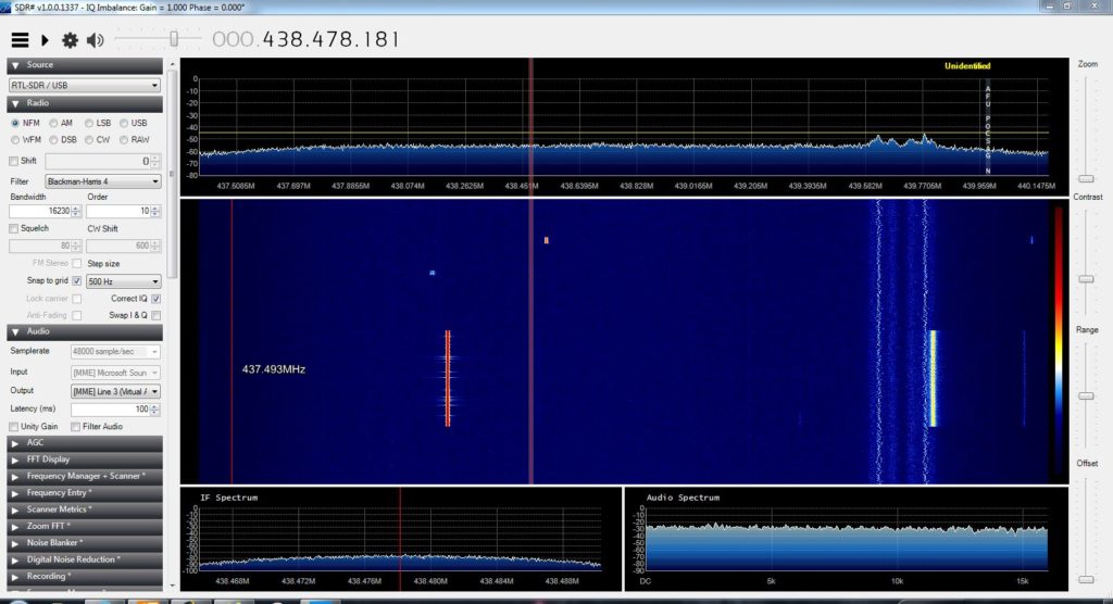 DF0MOT auf 438,200 MHz. 