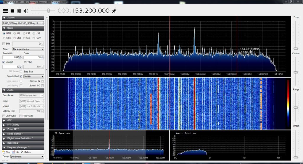 Der zweite Versuch mit dem SDRplay, schon deutlich besser!