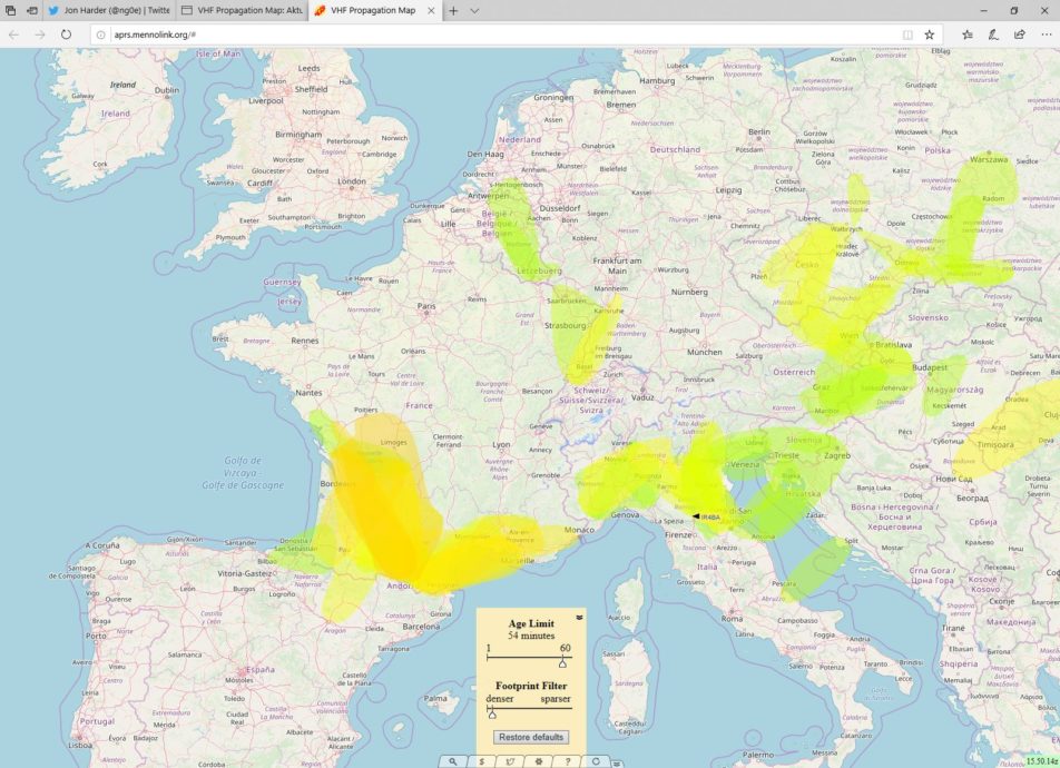 Relaunch der VHF Propagation Map › HAMSPIRIT.DE